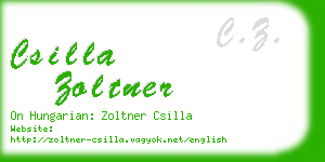 csilla zoltner business card